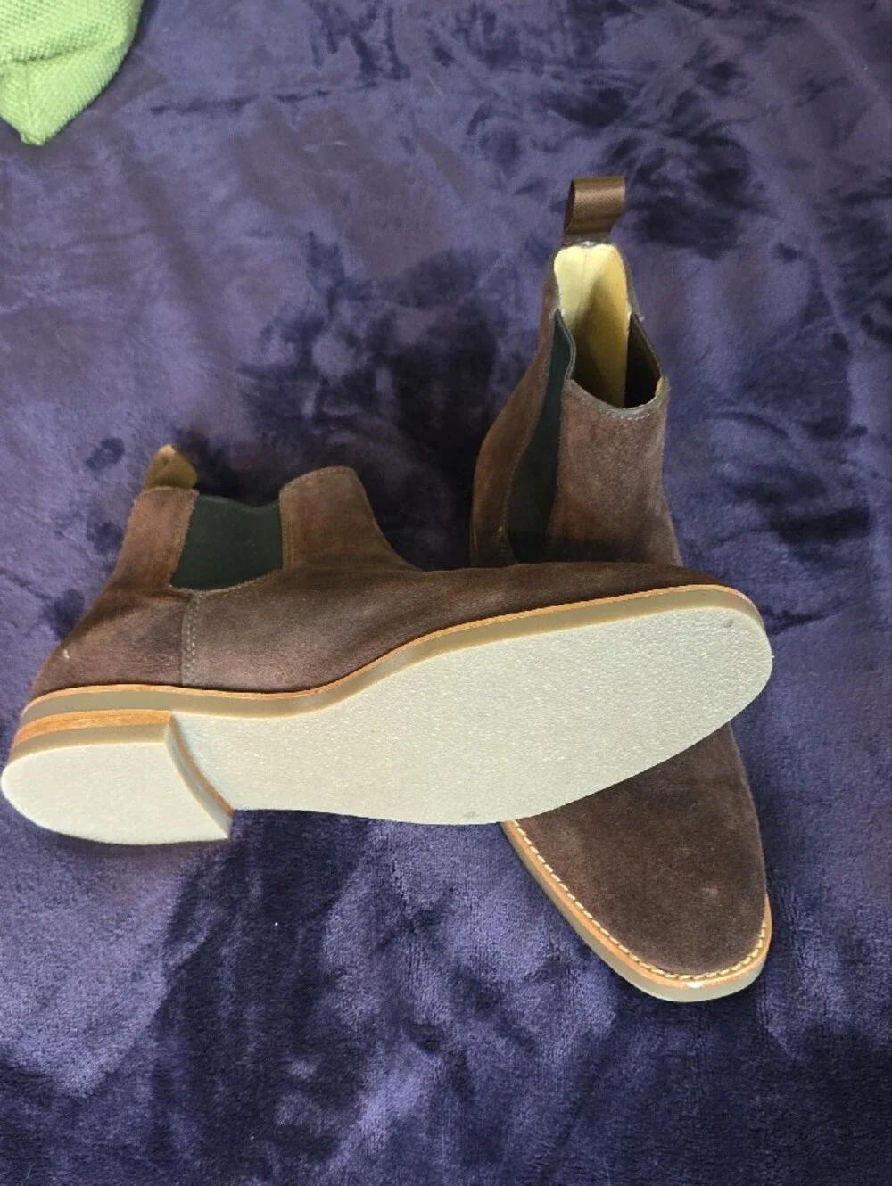 J-Crew Men's Brown Suede Chelsea Boots Size 10.5 NWOT